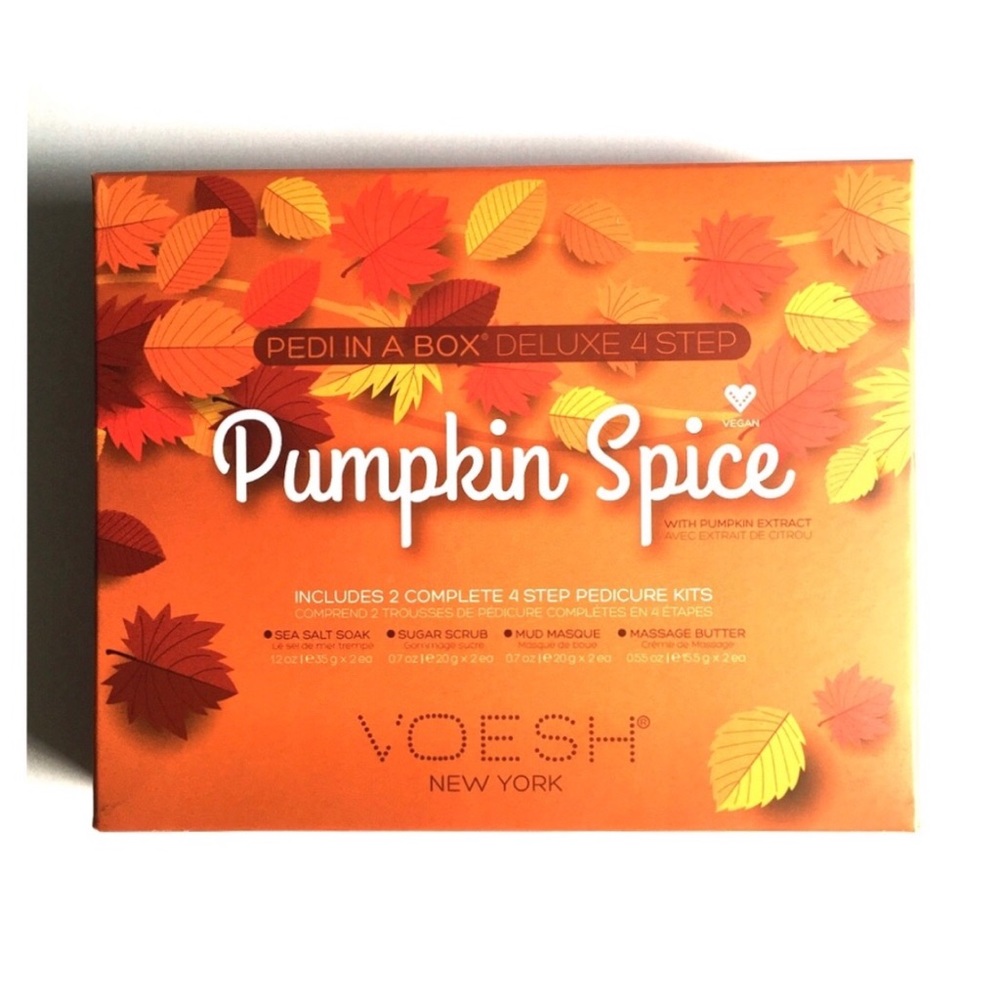Voesh Pumpkin Spice Pedi in a Box - 8 Sachets